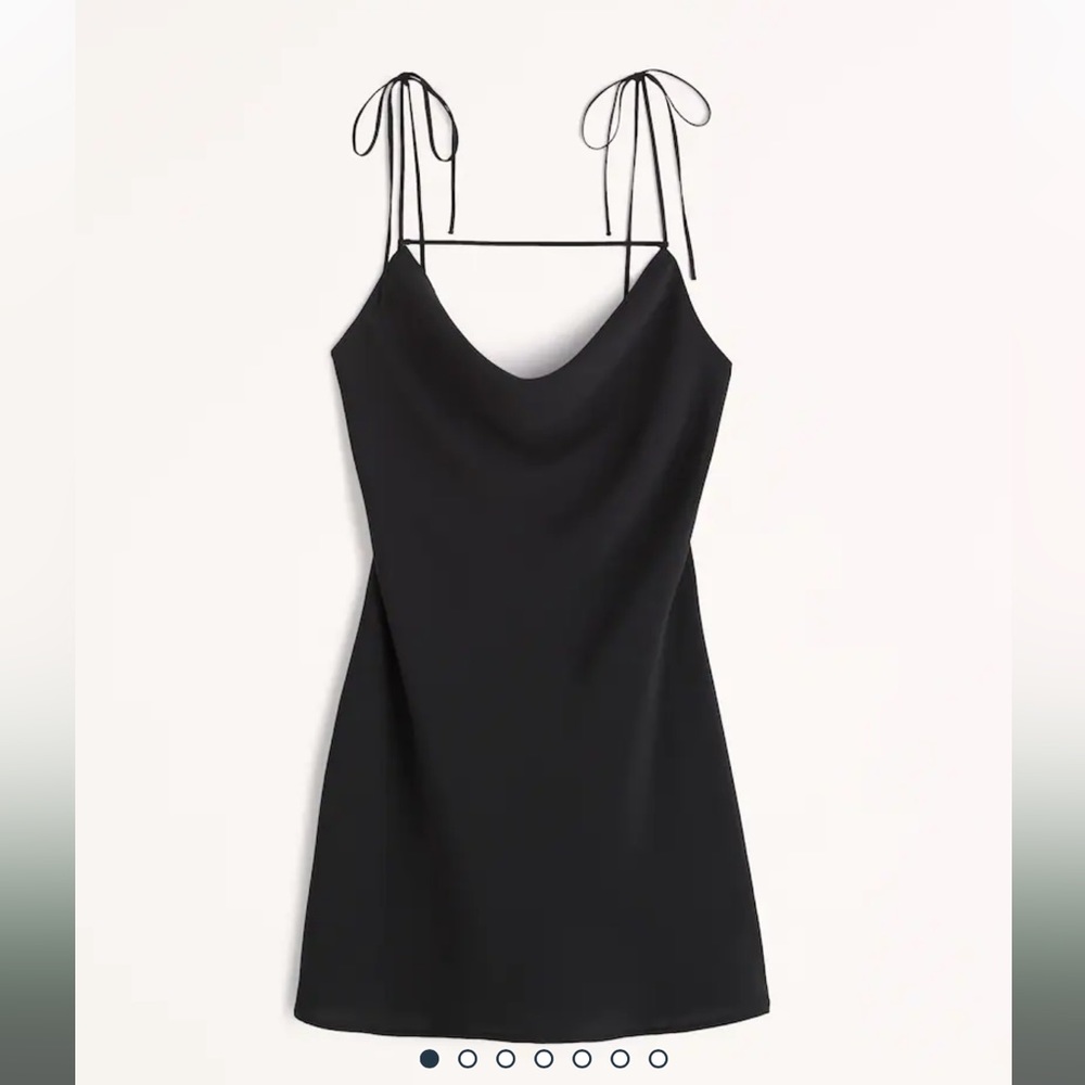 Removable strap cowl neck mini dress